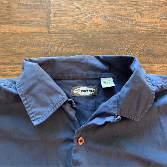 Short Sleeve Surf Shirt Embroidered Pocket & Back - Picture 5 of 5